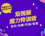 零基础小白进阶到大神《短视频魔力特训营》定位-运营-引流-变现-ANQUYE-HENHENLU-26UUU[首页]
