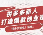 拼多多新人打造爆款创业课：快速引流持续出单，适用于所有新人-ANQUYE-HENHENLU-26UUU[首页]