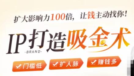 IP打造吸金术：0基础0资源，也能扩大影响力100倍，让钱主动找你！-ANQUYE-HENHENLU-26UUU[首页]