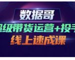 数据哥·超级带货运营+投手线上速成课，快速提升运营和熟悉学会投手技巧-ANQUYE-HENHENLU-26UUU[首页]