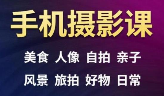 手机摄影一次学透，教程内容包括：美食、人像、自拍、风景、好物等-ANQUYE-HENHENLU-26UUU[首页]