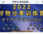 萌飞好物·2022抖音好物分享训练营，当下风口带货变现模式，从入门到精通-ANQUYE-HENHENLU-26UUU[首页]
