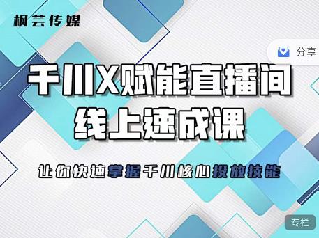 枫芸传媒-线上千川提升课，提升千川认知，提升千川投放效果-ANQUYE-HENHENLU-26UUU[首页]