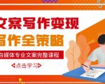 自媒体专业文案写作变现，月入10W+写作策略，教你从零开始学写作-ANQUYE-HENHENLU-26UUU[首页]