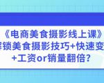 陈飞燕《电商美食摄影线上课》解锁美食摄影技巧+快速变现+工资or销量翻倍-ANQUYE-HENHENLU-26UUU[首页]