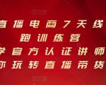 抖音直播电商7天线上陪跑训练营，巨量学官方认证讲师团带你玩转直播带货-ANQUYE-HENHENLU-26UUU[首页]