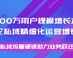 8000万用户规模增长方法论私域精细化运营增长，私域流量硬课助力业务跃迁-ANQUYE-HENHENLU-26UUU[首页]