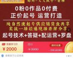 0粉0作品0付费正价起号9月-10月新课，纯自然流起号（起号技术+答疑+配运营+罗盘）-ANQUYE-HENHENLU-26UUU[首页]