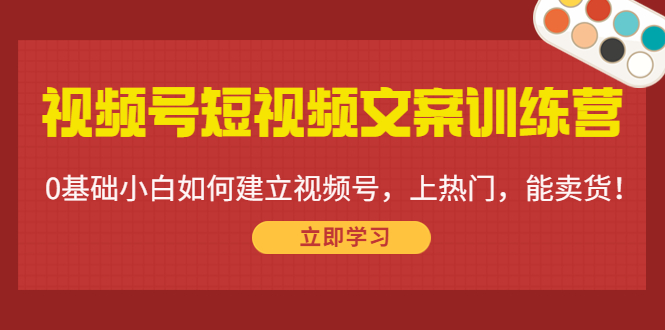 视频号短视频文案训练营：0基础小白如何建立视频号，上热门，能卖货！-ANQUYE-HENHENLU-26UUU[首页]