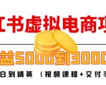 小红书虚拟电商项目：从小白到精英 月收益5000到30000 (视频课程+交付手册)-ANQUYE-HENHENLU-26UUU[首页]