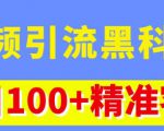 视频引流黑科技玩法，不花钱推广，视频播放量达到100万+，每日100+精准客源-ANQUYE-HENHENLU-26UUU[首页]