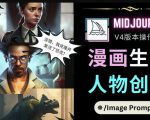 Midjourney V4版本操作教程：2个简单参数，完成漫画生成，人物创建-ANQUYE-HENHENLU-26UUU[首页]