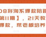 108将淘系爆款陪跑营【第11期】，21天教运营打爆款，帮老板培养运营-ANQUYE-HENHENLU-26UUU[首页]