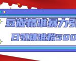 豆瓣精准暴力引流，日引精准粉500+【12课时】-ANQUYE-HENHENLU-26UUU[首页]
