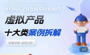 虚拟产品项目拆解课，十大类案例拆解分析运营玩法-ANQUYE-HENHENLU-26UUU[首页]