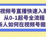 视频号直播快速入局：从0-1起号全流程，新人如何在视频号掘金-ANQUYE-HENHENLU-26UUU[首页]