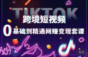 跨境短视频TIKTOK 0基础到精通网赚变现套课，跨境短视频独立站带货变现技巧-ANQUYE-HENHENLU-26UUU[首页]