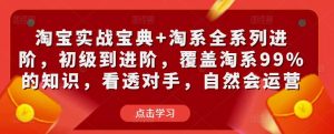 淘宝实战宝典+淘系全系列进阶，初级到进阶，覆盖淘系99%的知识，看透对手，自然会运营-ANQUYE-HENHENLU-26UUU[首页]