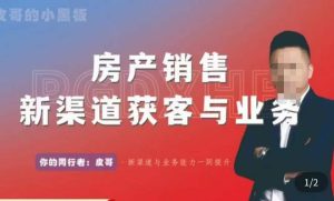 皮哥·房产销售新渠道获客与业务，​打造新时代房产经纪达人，助力行业新人成长为业内精英-ANQUYE-HENHENLU-26UUU[首页]