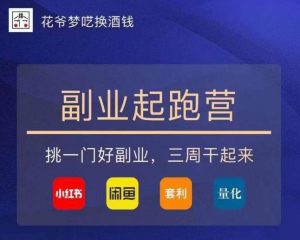 花爷-副业起跑营第2期，挑一门好副业，三周干起来（闲鱼｜小红书｜量化｜套利）-ANQUYE-HENHENLU-26UUU[首页]