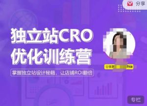 独立站CRO优化训练营，掌握独立站设计秘籍，打造高转化的独立站，让店铺ROI翻倍-ANQUYE-HENHENLU-26UUU[首页]