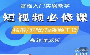 李逍遥·短视频零基础起号，​拍摄/剪辑/短视频干货高效速成班-ANQUYE-HENHENLU-26UUU[首页]