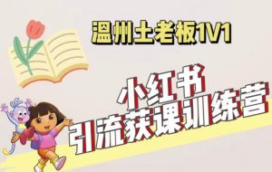 小红书1对1引流获客训练营：账号、内容、引流、成交（价值3999元）-ANQUYE-HENHENLU-26UUU[首页]