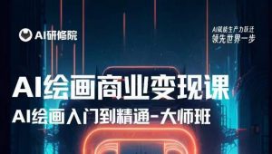 AI绘画商业研修班训练营，从入门到精通，熟练使用AI工具到将AI绘画技术应用到各类商业场景的变现课-ANQUYE-HENHENLU-26UUU[首页]