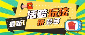 外面收费398的拼多多最新活赔项目，单号单次净利润100-300+【详细玩法教程】-ANQUYE-HENHENLU-26UUU[首页]