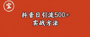 宝哥抖音直播引流私域的6个方法，日引流500+-ANQUYE-HENHENLU-26UUU[首页]