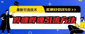 最新引流技术，哔哩哔哩引流方法，实测日引50人【揭秘】-ANQUYE-HENHENLU-26UUU[首页]