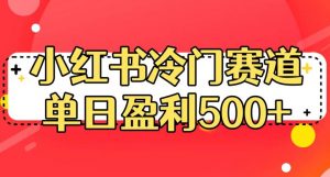 小红书冷门赛道，单日盈利500+【揭秘】-ANQUYE-HENHENLU-26UUU[首页]