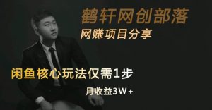 闲鱼核心玩法不卖货也能1年变现20W，玩法简单-ANQUYE-HENHENLU-26UUU[首页]