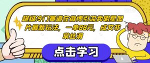 超级冷门赛道在微博引流卖明星图片最新玩法，一单88元，成交非常丝滑【揭秘】-ANQUYE-HENHENLU-26UUU[首页]