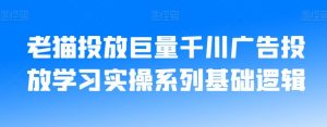 老猫投放巨量千川广告投放学习实操系列基础逻辑-ANQUYE-HENHENLU-26UUU[首页]