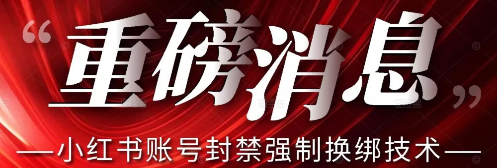 【最新】小红书账号封禁强制换绑技术可日赚300-ANQUYE-HENHENLU-26UUU[首页]