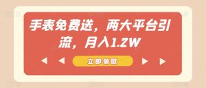 手表免费送，两大平台引流，月入1.2W【揭秘】-ANQUYE-HENHENLU-26UUU[首页]