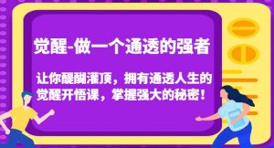 觉醒-做一个通透的强者，让你醍醐灌顶，拥有通透人生的觉醒开悟课，掌握强大的秘密！-ANQUYE-HENHENLU-26UUU[首页]