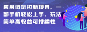 应用试玩拉新项目，一部手机轻松上手，玩法简单高收益可持续性【揭秘】-ANQUYE-HENHENLU-26UUU[首页]