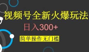 视频号最新爆火玩法，日入300+，简单操作无门槛【揭秘】-ANQUYE-HENHENLU-26UUU[首页]