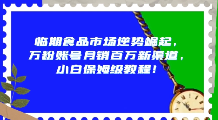 临期食品市场逆势崛起，万粉账号月销百万新渠道，小白保姆级教程【揭秘】-ANQUYE-HENHENLU-26UUU[首页]