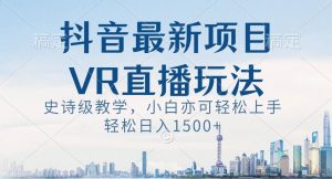 抖音最新VR直播玩法，史诗级教学，小白也可轻松上手轻松日入1500+【揭秘】-ANQUYE-HENHENLU-26UUU[首页]