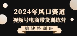 2024年风口赛道视频号电商带货训练营搞钱特训班，带领大家快速入局自媒体电商带货-ANQUYE-HENHENLU-26UUU[首页]