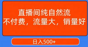视频号直播间纯自然流，不付费，白嫖自然流，自然流量大，销售高，月入15000+【揭秘】-ANQUYE-HENHENLU-26UUU[首页]