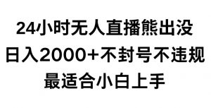 快手24小时无人直播熊出没，不封直播间，不违规，日入2000+，最适合小白上手，保姆式教学【揭秘】-ANQUYE-HENHENLU-26UUU[首页]