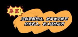 短剧最新玩法，新手当天就可以有收入，收入轻松破万【揭秘】-ANQUYE-HENHENLU-26UUU[首页]