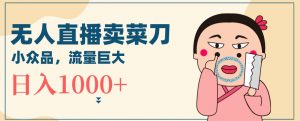 无人冷门品直播新玩法，通过卖菜刀日入1000+【揭秘】-ANQUYE-HENHENLU-26UUU[首页]