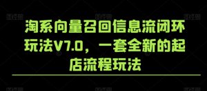 淘系向量召回信息流闭环玩法V7.0，一套全新的起店流程玩法-ANQUYE-HENHENLU-26UUU[首页]