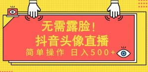 无需露脸，Ai头像直播项目，简单操作日入500+【揭秘】-ANQUYE-HENHENLU-26UUU[首页]