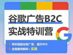 谷歌广告B2C实战特训营，500+谷歌账户总结经验，实战演示如何从0-1搭建广告账户-ANQUYE-HENHENLU-26UUU[首页]